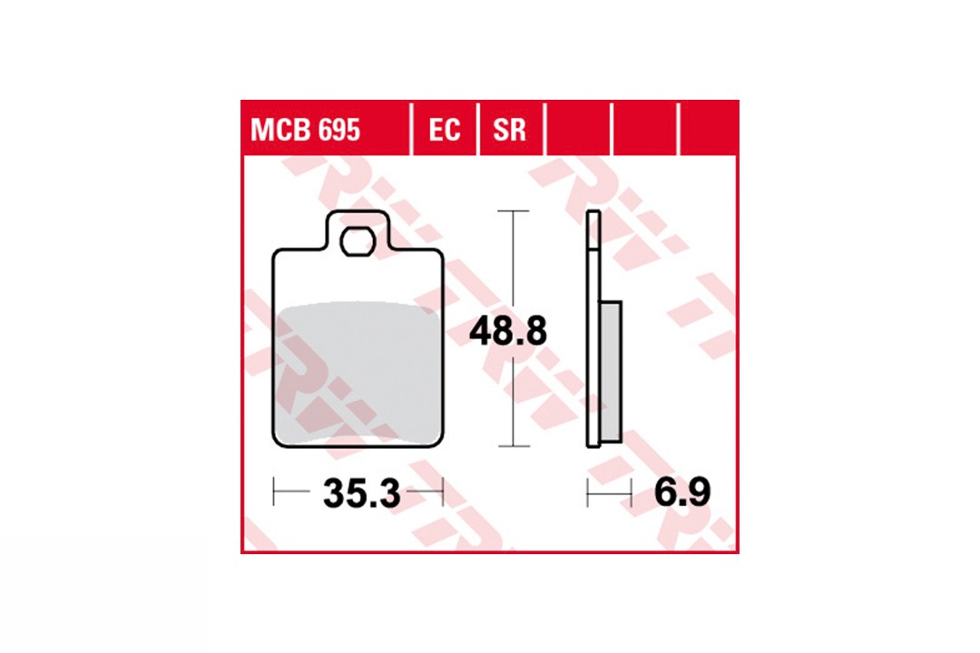 TRW brake pad Set MCB695EC