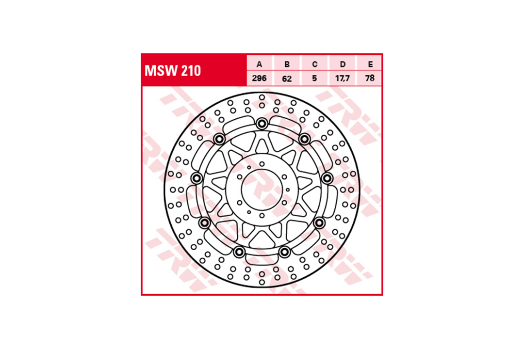 TRW brake disc Allround Floating MSW210