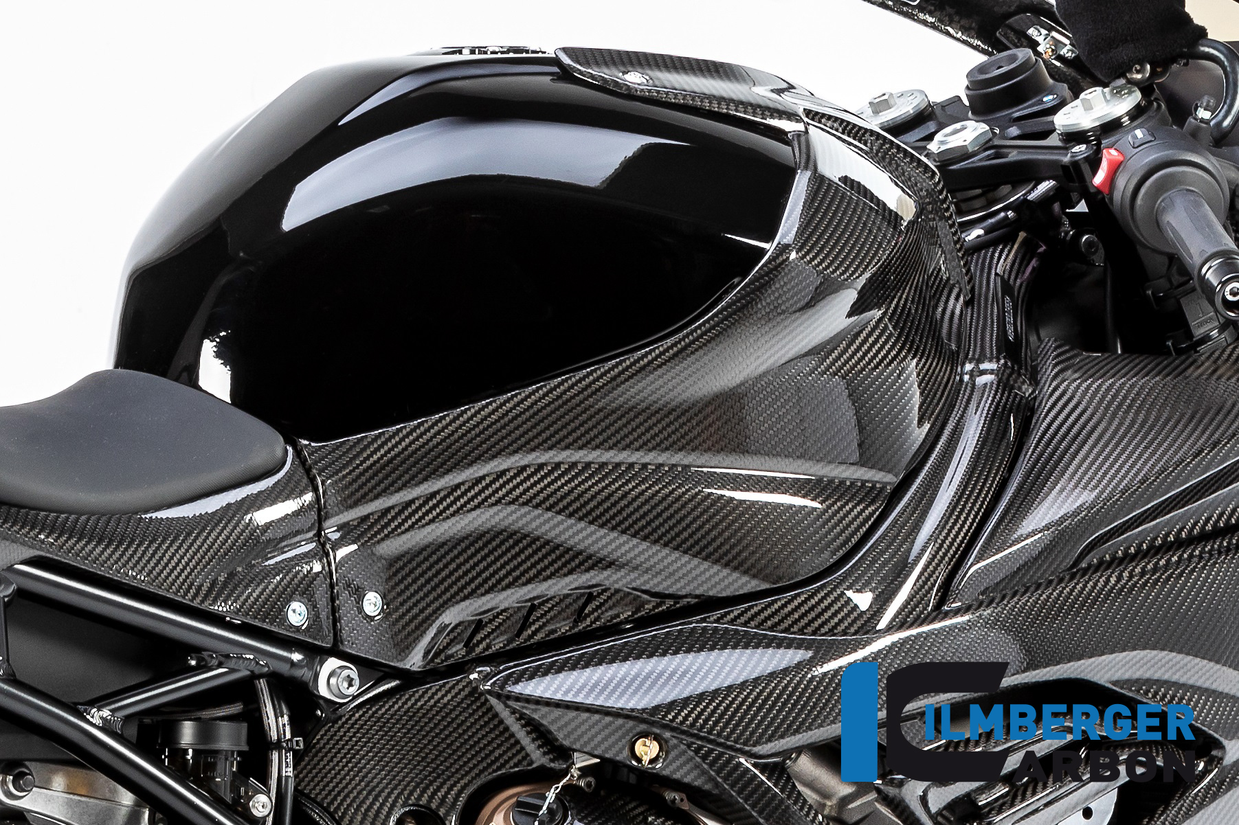 Ilmberger Carbon fuel tank Cover Racing, Glossy, BMW S1000RR 2019-, M1000RR 2021-