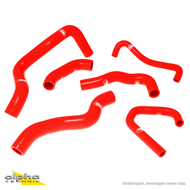 SAMCO SPORT Silicone Hose Kit red for Kawasaki ZX6R Model Year 2009-2023