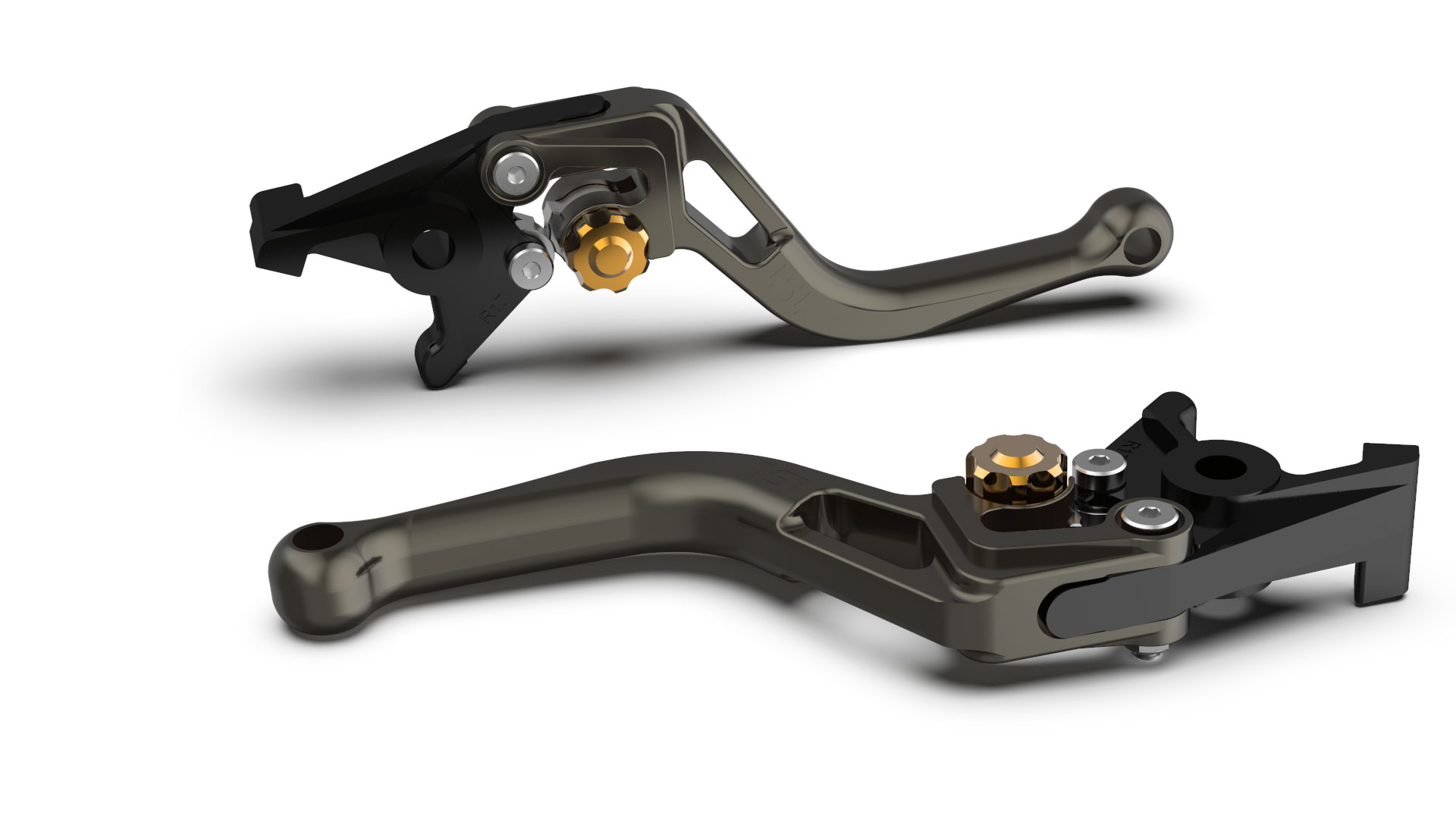 LSL clutch lever BOW L83R, short, anthracite/gold
