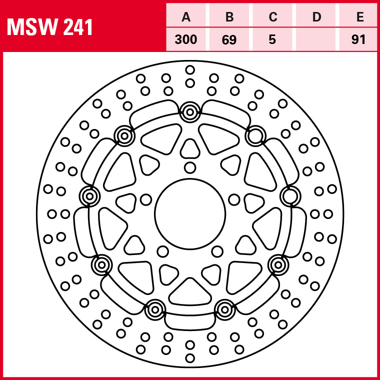 TRW brake disc All-Round Floating MSW241