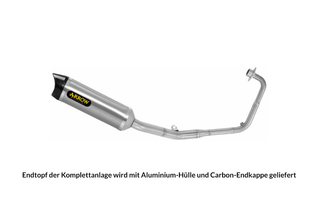ARROW THUNDER Aluminium exhaust system for Honda CB125R from model year 2021-