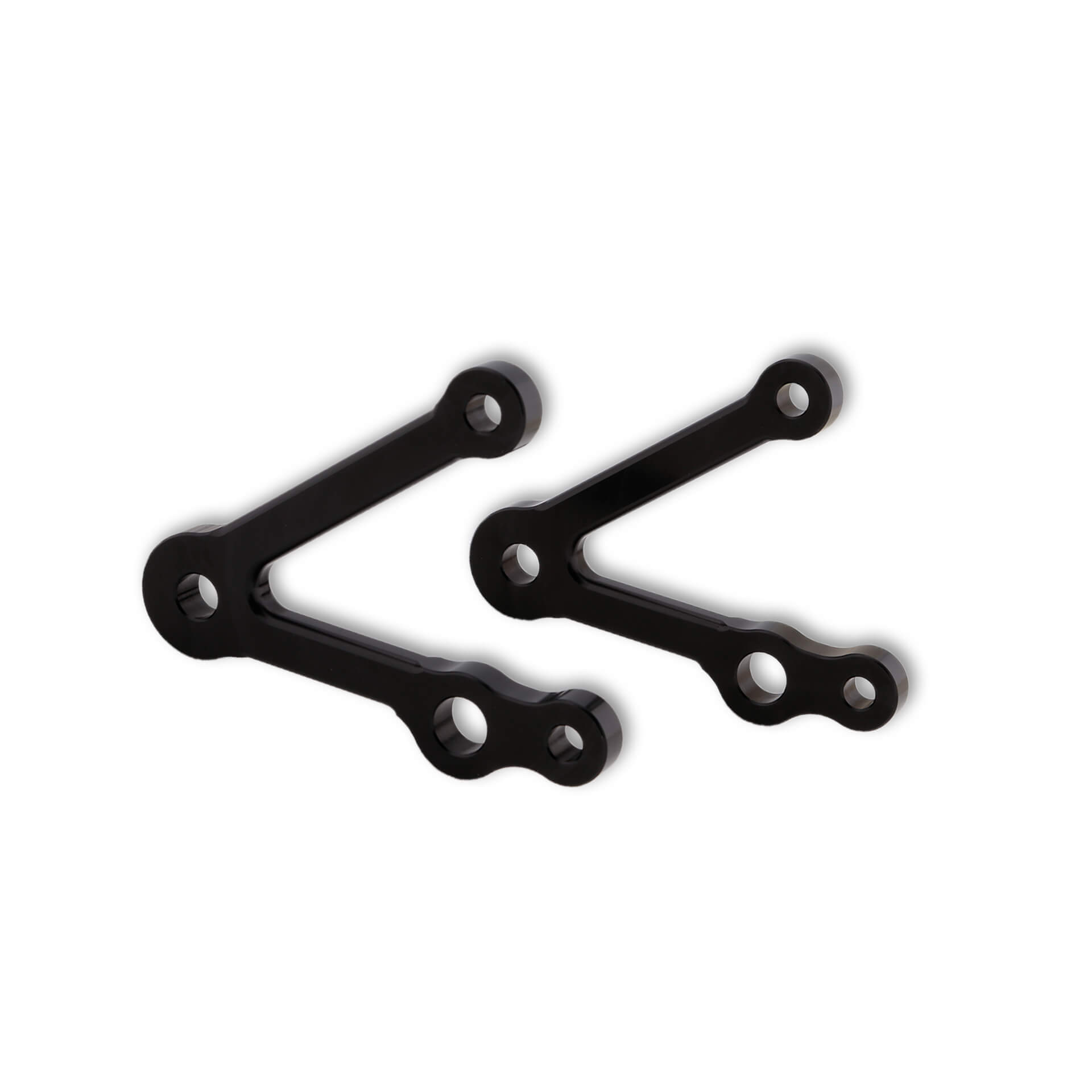 LSL Headlight Bracket Set 67mm, with flasher light, turn signal mount, black