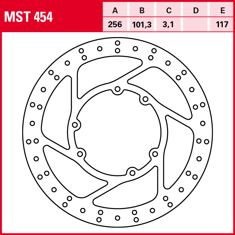 TRW brake disc All-Round Fixed MST454