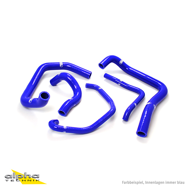 SAMCO SPORT Silicone Hose Kit Blue for Kawasaki ZX6R ZX6RR Model Year 2005-2006