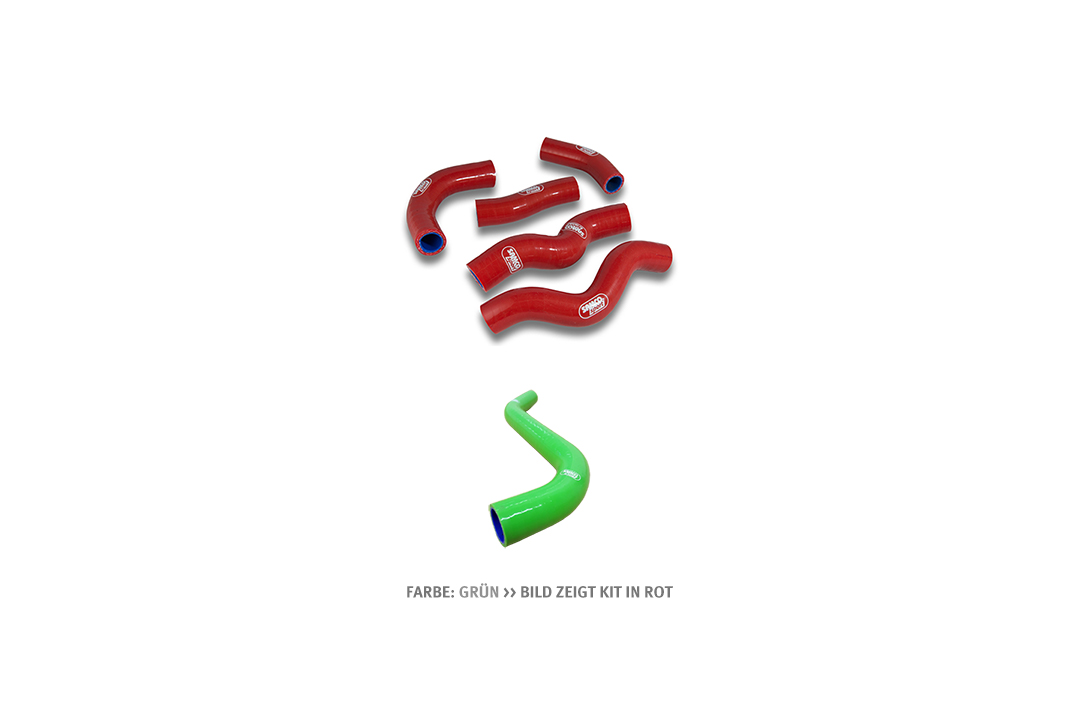 SAMCO SPORT Silicone Hose Kit green for Kawasaki KLX250 Model Year 1998-2003