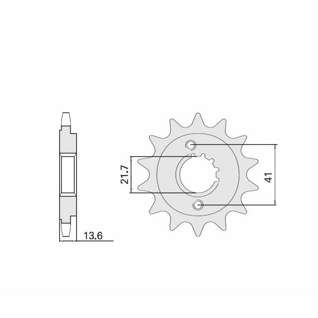 Sprocket, 15 Teeth, Pitch 525