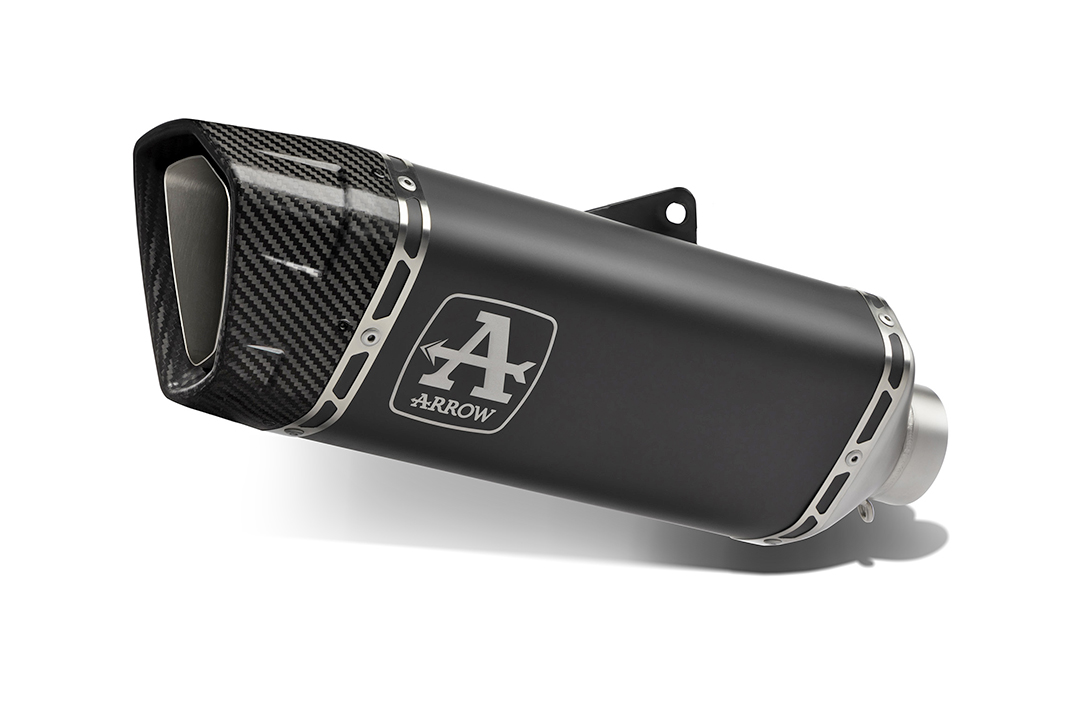 ARROW PISTA DARK Racing Exhaust with Titanium Link Pipe for Aprilia RSV4 1100 Factory 2019-2020