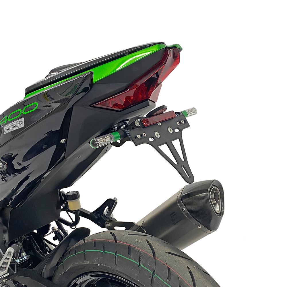 alpha Technik Licence Plate Holder for Kawasaki Ninja 400 / Z400, Model Year 2018-