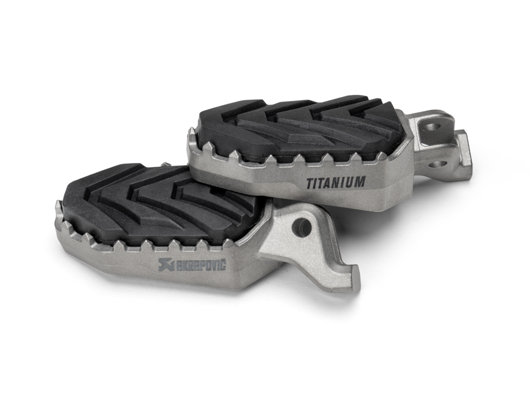 Akrapovic Adventure footrest Titanium for Triumph, Tiger 1200 GT, Rally, Tiger 800 X-models, Tiger 850, 900, Tiger Sport 660