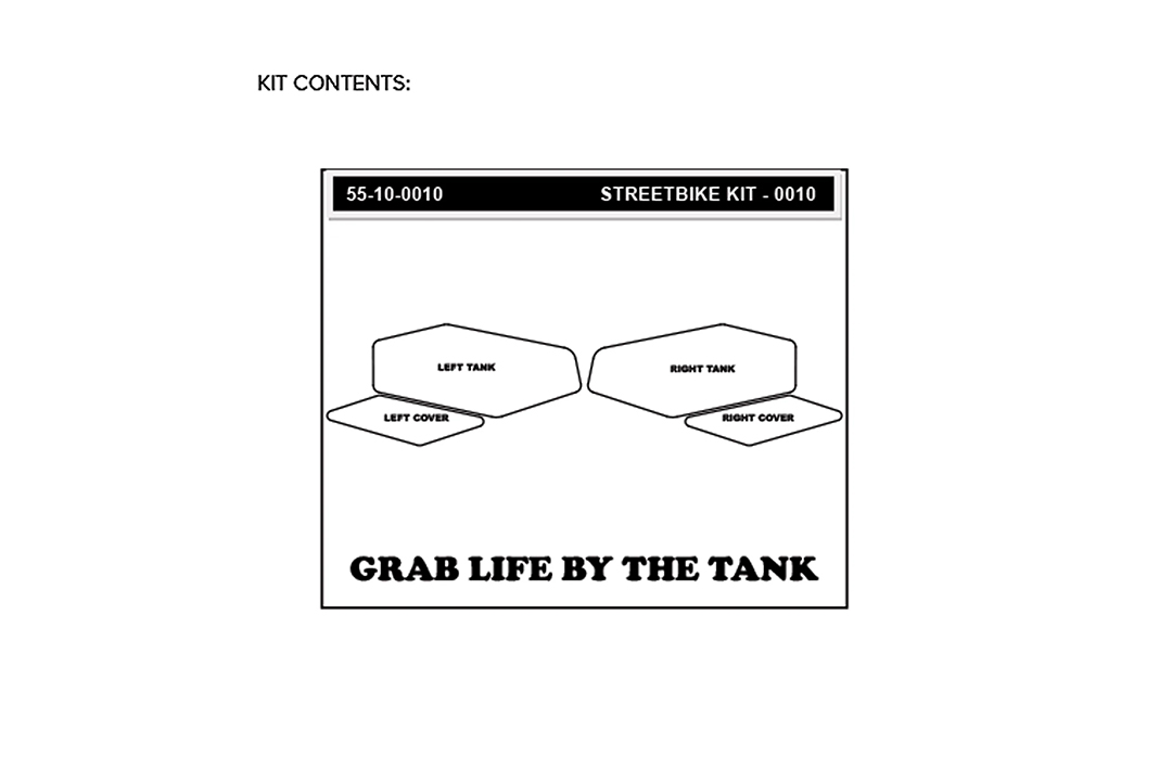 Stompgrip hybrid, Icon, for Yamaha YZF-R6, 2008-2016