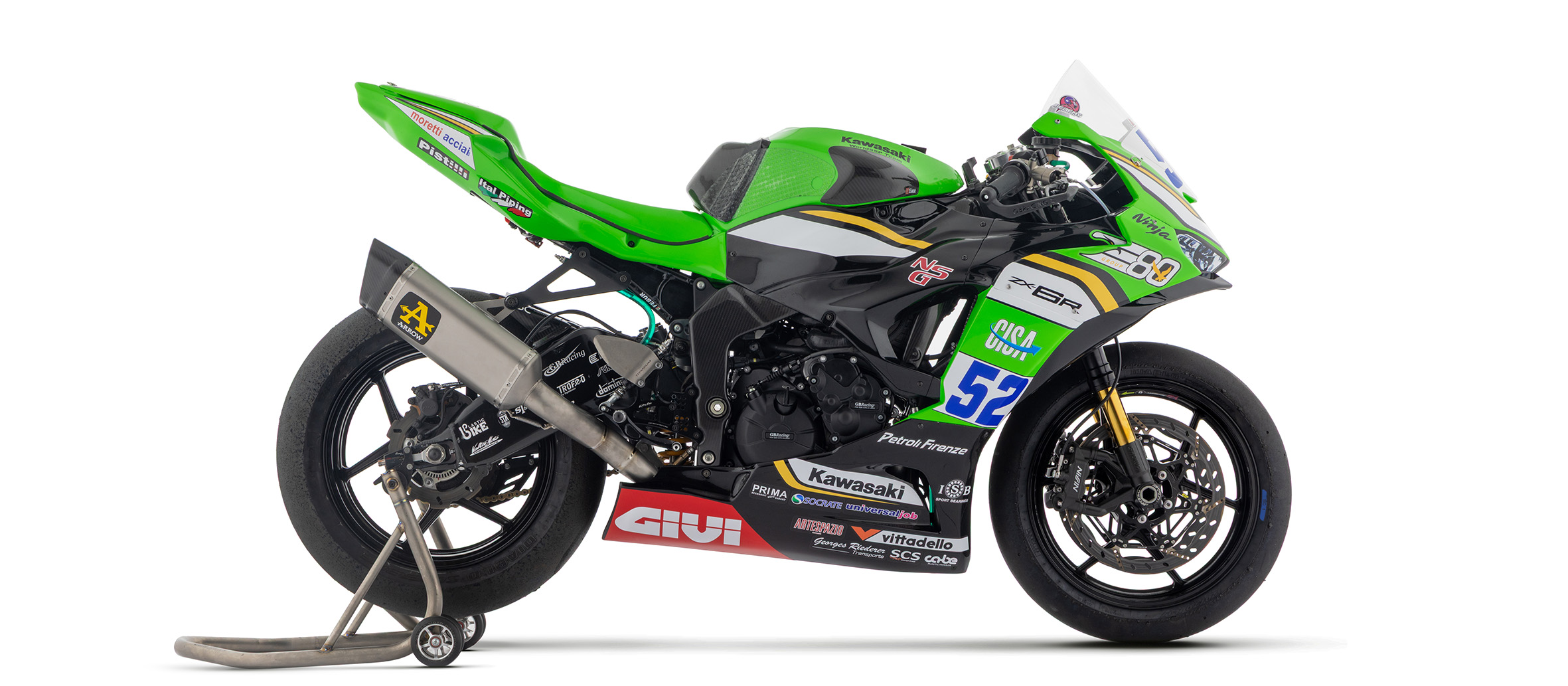 ARROW COMPETITION SBK PISTA Racing Titanium Full System for Kawasaki ZX-6R 636 Model Year 2024-