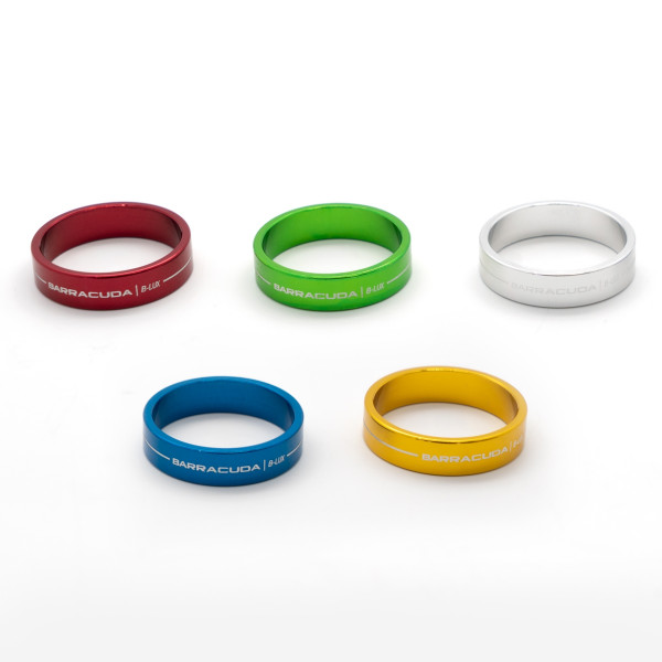 Barracuda universal insert ring for handlebar bar end mirror, red