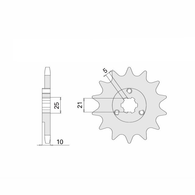 Front Sprocket, 14 Teeth, 520 Pitch