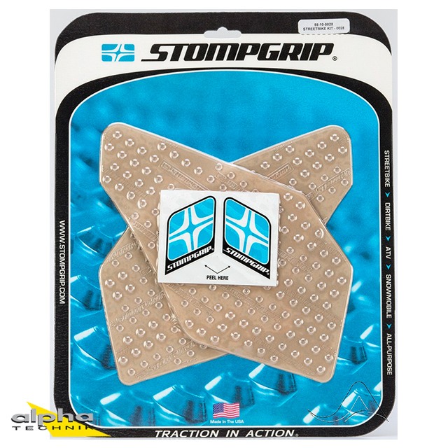 Stompgrip clear, Volcano, for Honda GL1800 Gold Wing, 2012-2017, GL1800 Gold Wing F6B, 2013-2016, and Kawasaki Versys-X 300, 2017-2025