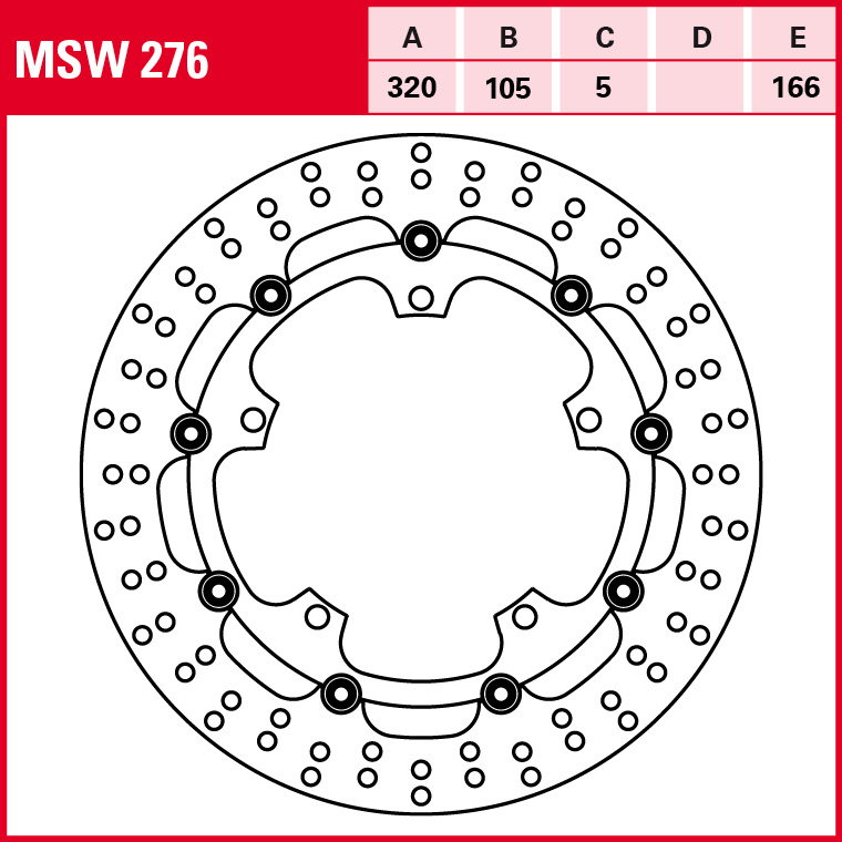TRW brake disc All-round floating MSW276