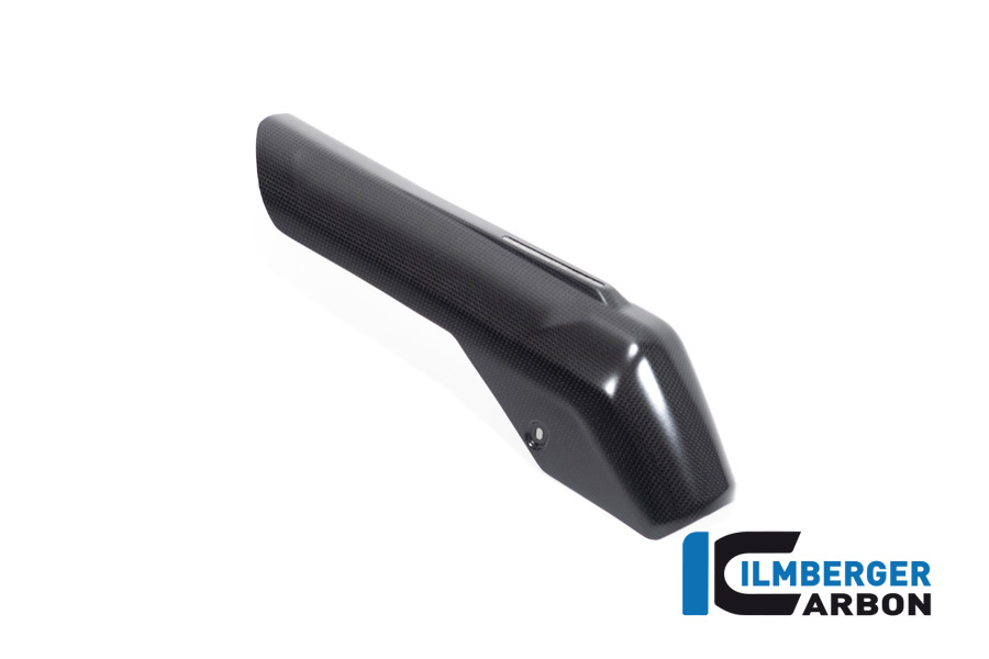 Ilmberger Carbon Exhaust Heat Shield for Akrapovic muffler/silencer, matt, Ducati Multistrada V4 2020-