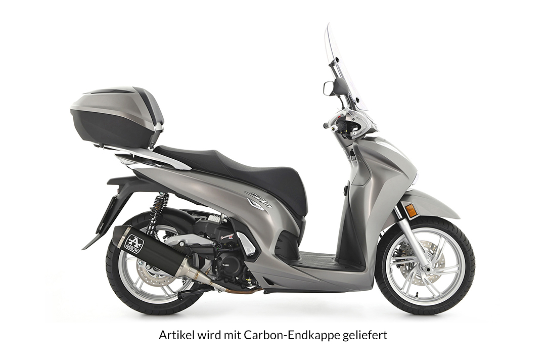 ARROW URBAN Exhaust with Carbon End Cap for Honda Forza 350 / SH350 Model Year 2021-