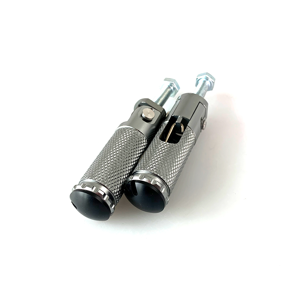 >TRACK< footrestenanlage, titanium-coloured, for Yamaha YZF-R3 / MT-03 from model year 2017 onwards