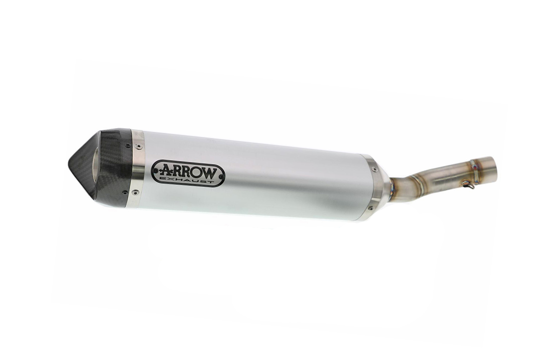 ARROW THUNDER Exhaust for Yamaha MT125 2014-, Aluminium with Carbon End Cap (Only with ARROW Manifold)