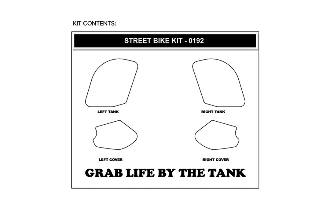 Stompgrip fuel tank Pad black, Icon, Streetbike fuel tank Kit - fuel tank sides, for Ducati Panigale V4 2022