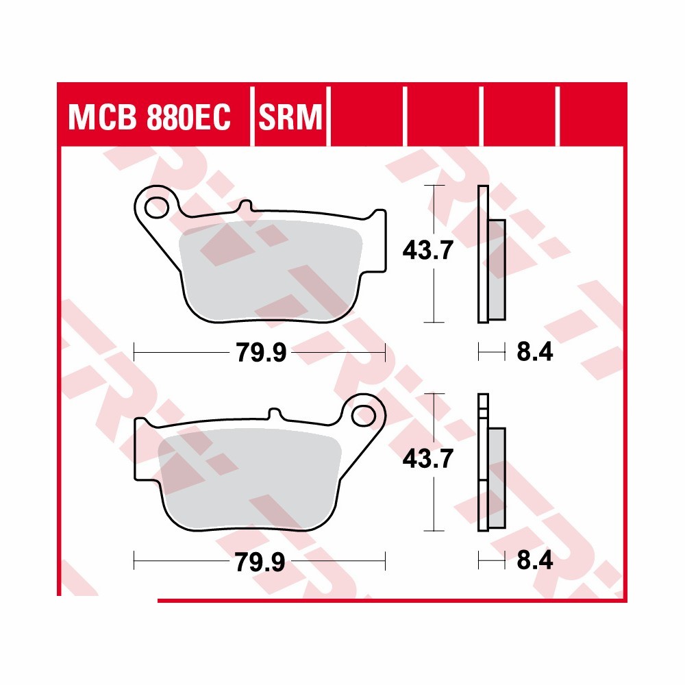 TRW brake padsatz Sinter Scooter MCB880SRM front