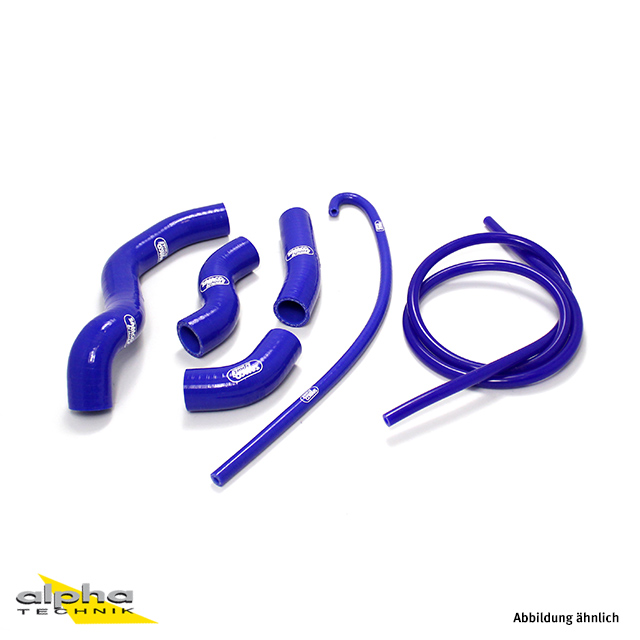 SAMCO SPORT Silicone Hose Kit 6-piece blue for Kawasaki Z800 Model Year 2013-2016