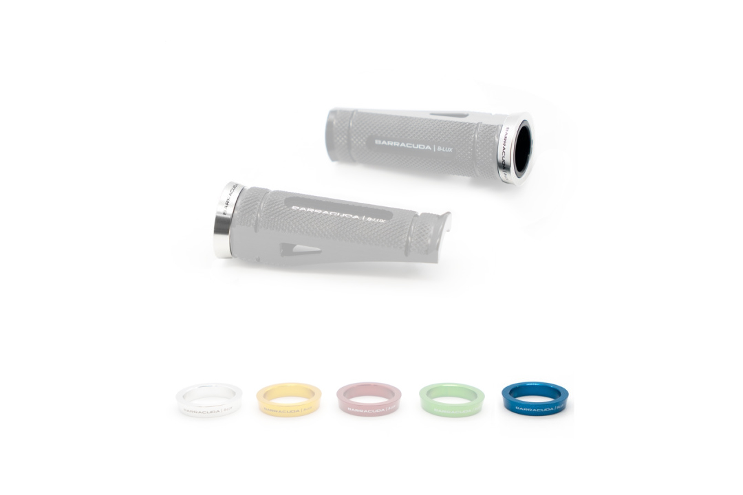 Barracuda blue insert ring for Footpeg footrest