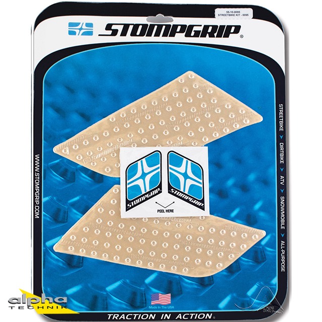 Stompgrip clear, Volcano, for Suzuki SFV650 Gladius, 2009-15