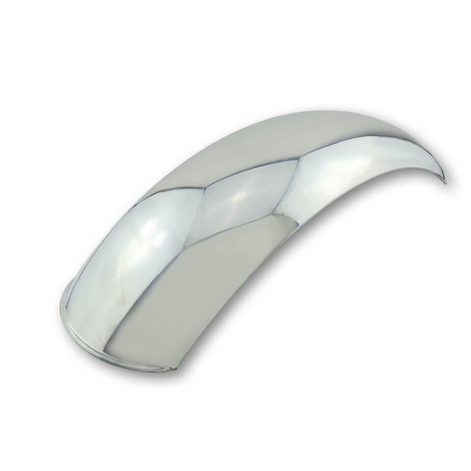 LSL Polished Aluminium Mudguard, 600 mm/180 mm, rear
