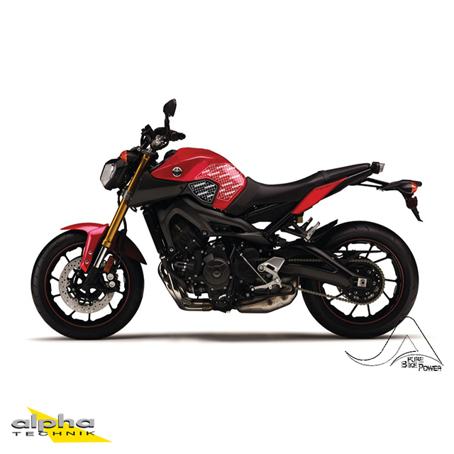 Stompgrip black, Volcano, for various Yamaha MT-09, 2014-2020