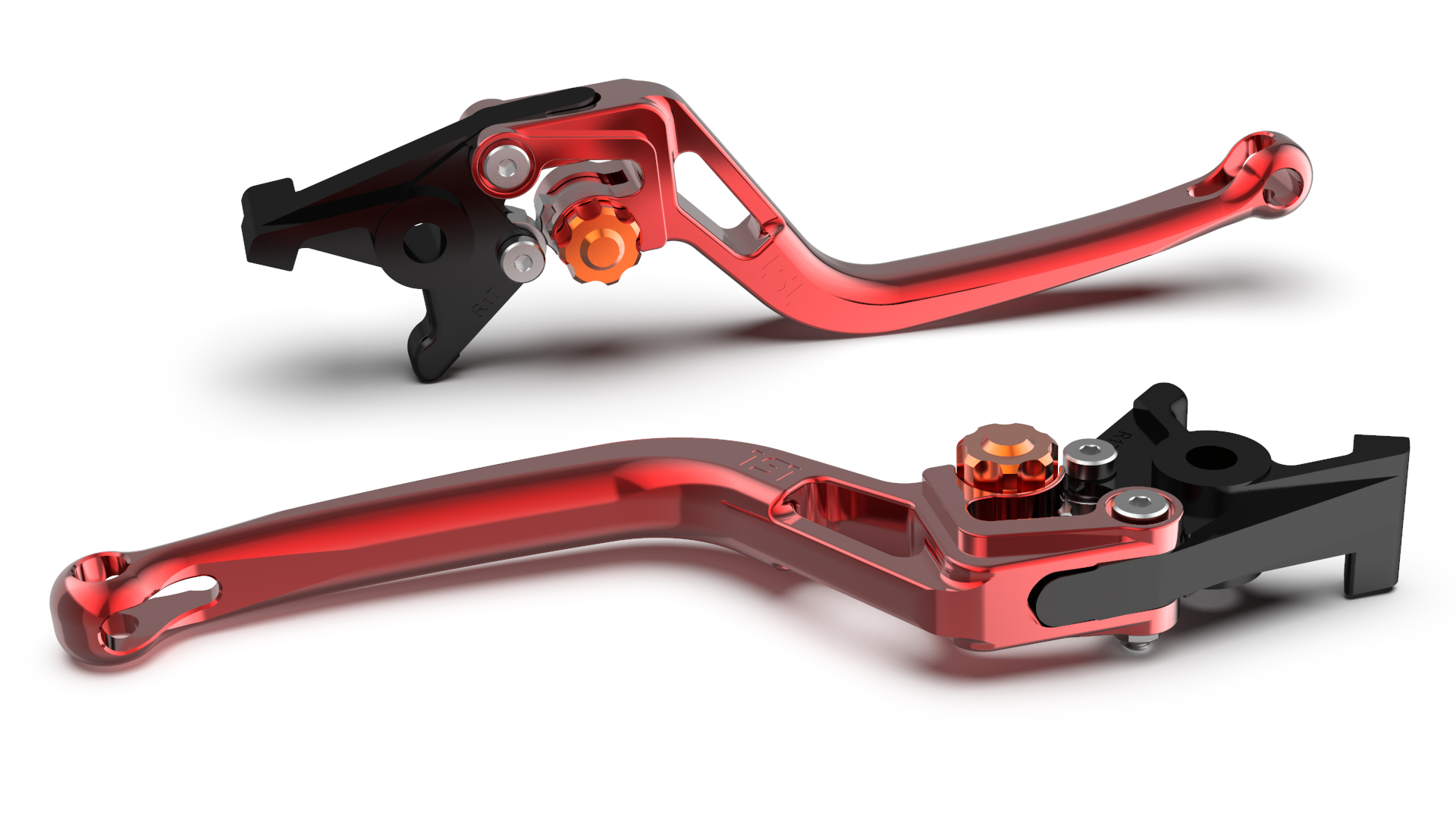 LSL clutch lever BOW L83R, red/orange