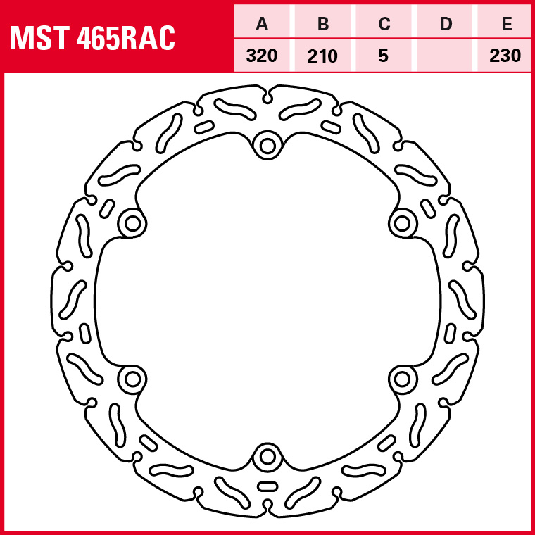 TRW brake disc Sportive fixed MST465RAC