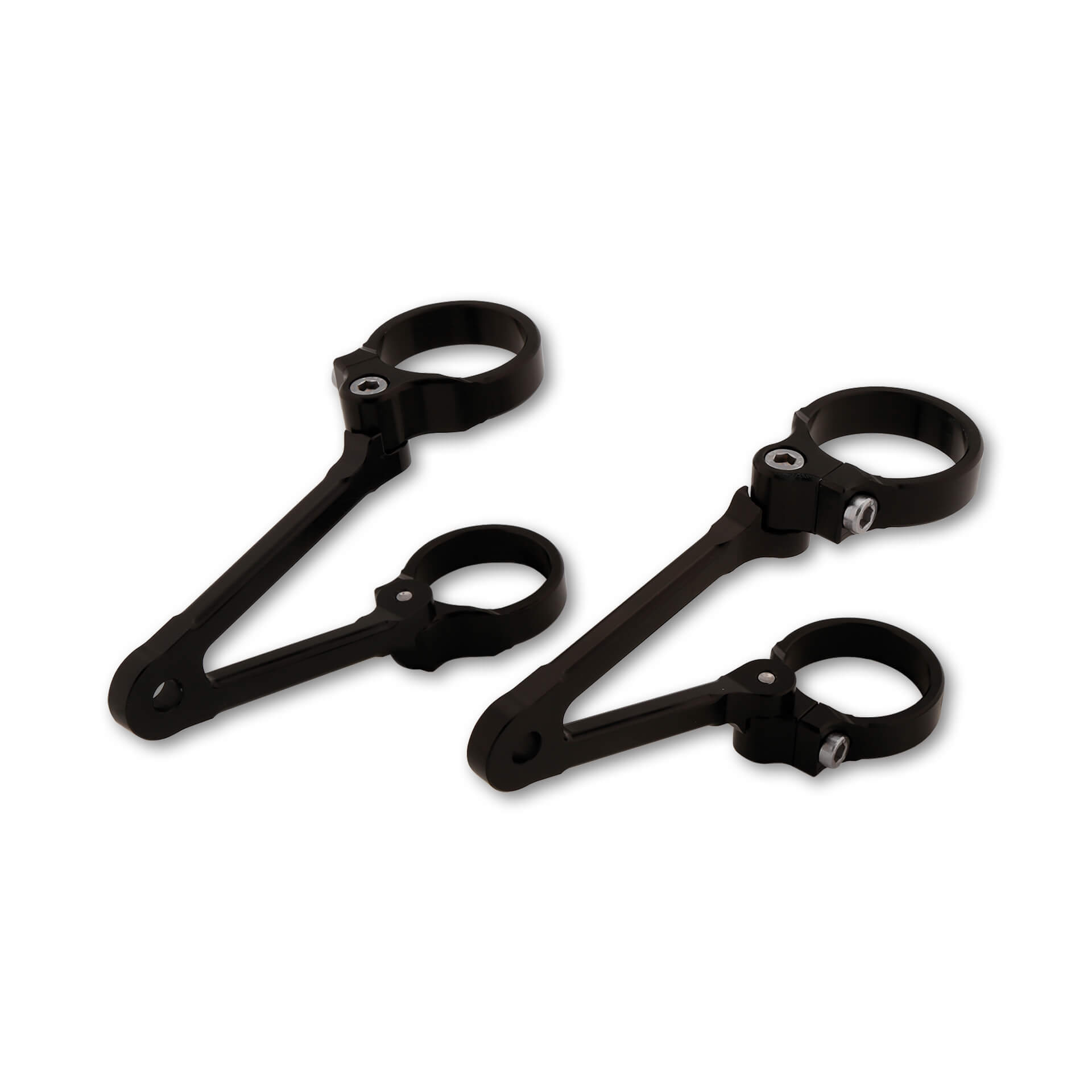 LSL Headlight bracket, swivelling, long, Ø 50/54mm with 82mm braces without flasher light, turn signal mounting