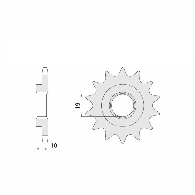DID chain kit with 520VX3 chain, gold, for Betamotor Euro 350 and Jonathan 350, model year 2003-