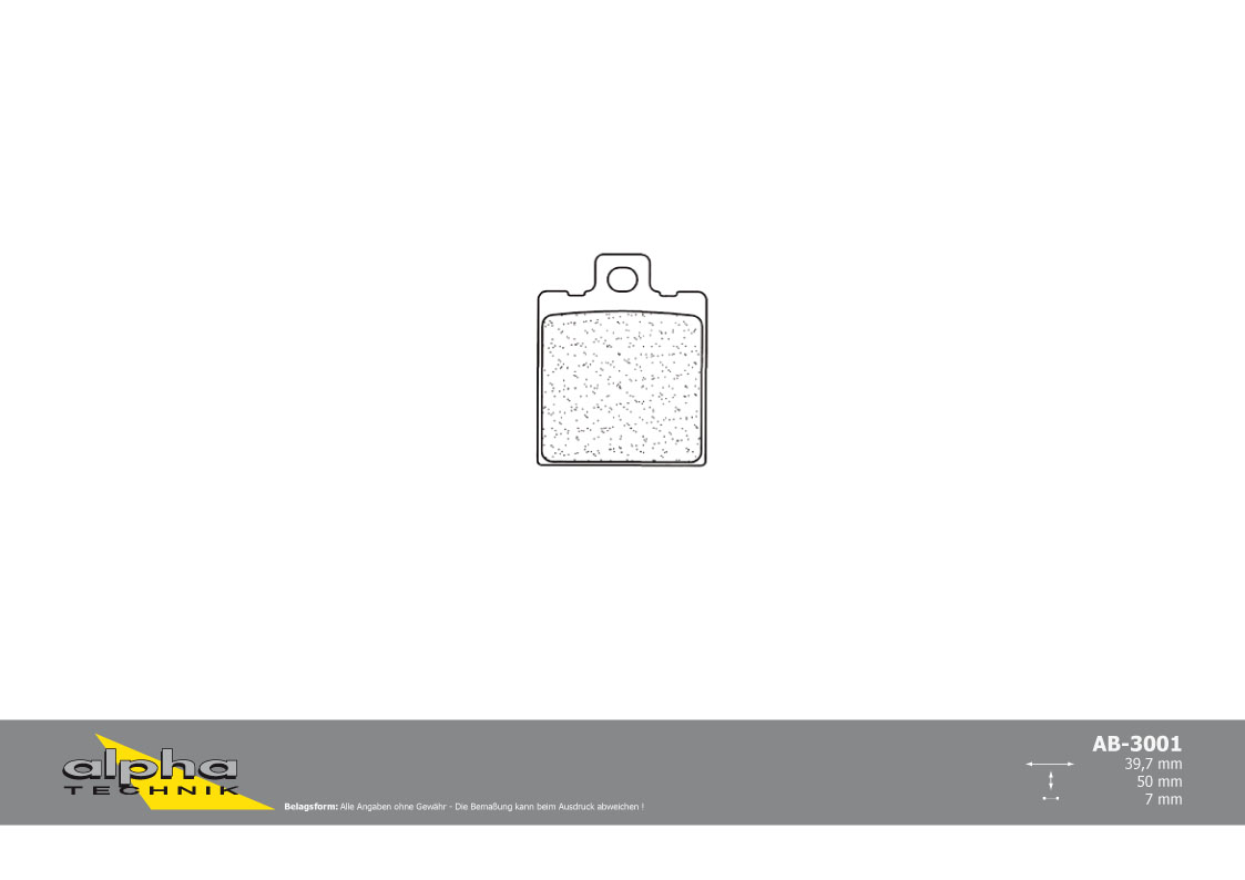 alpha Technik brake pad scooter with ABE