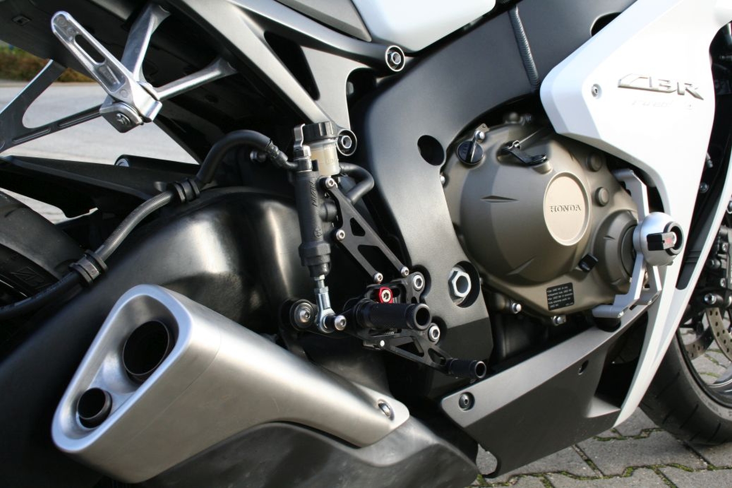 LSL 2Slide Rearset for Honda CBR1000RR, 2008- , black-red