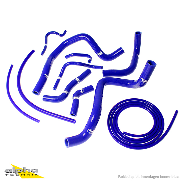 SAMCO SPORT Silicone Hose Kit, blue, for Honda CBR400 model year 1990-1994