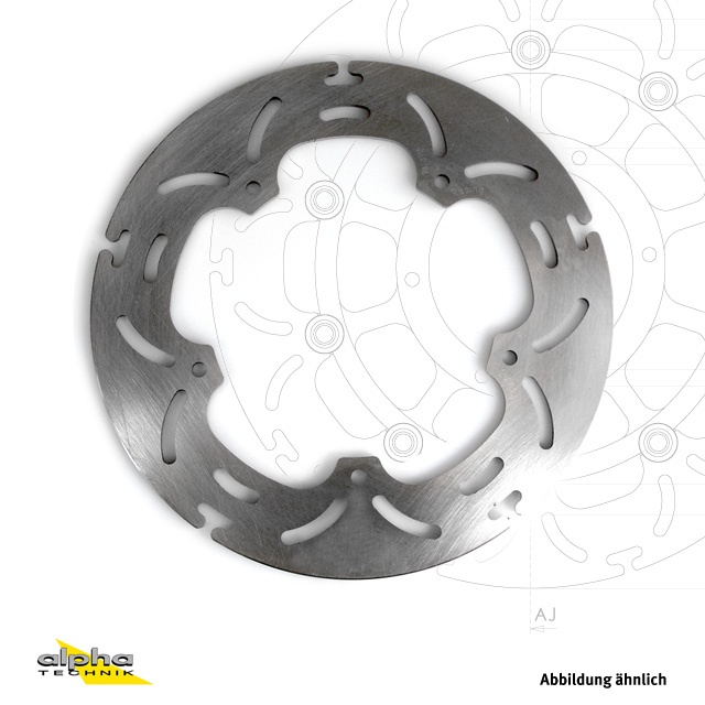 alpha Technik brake disc ABD33 rear for Yamaha YZF-R1 RN09 model year 2002-2003