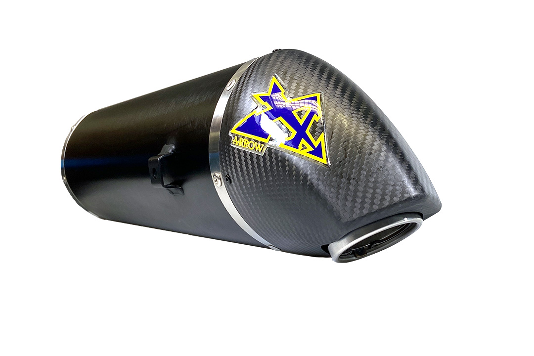 ARROW RACE TECH Exhaust Silencer for Yamaha XT1200Z Super Tenere 2010- in black aluminium