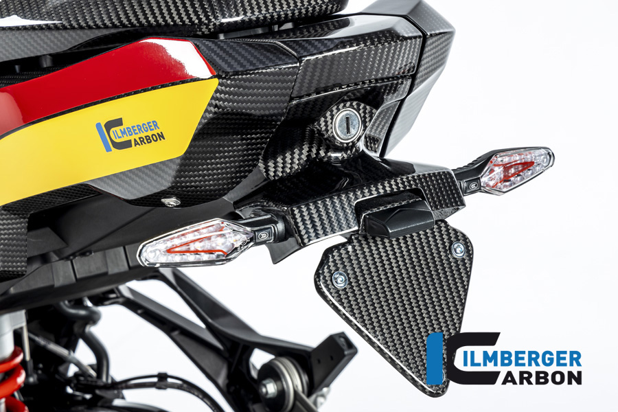 Ilmberger Carbon Licence Plate Holder (short version), glossy, BMW S1000XR 2020-