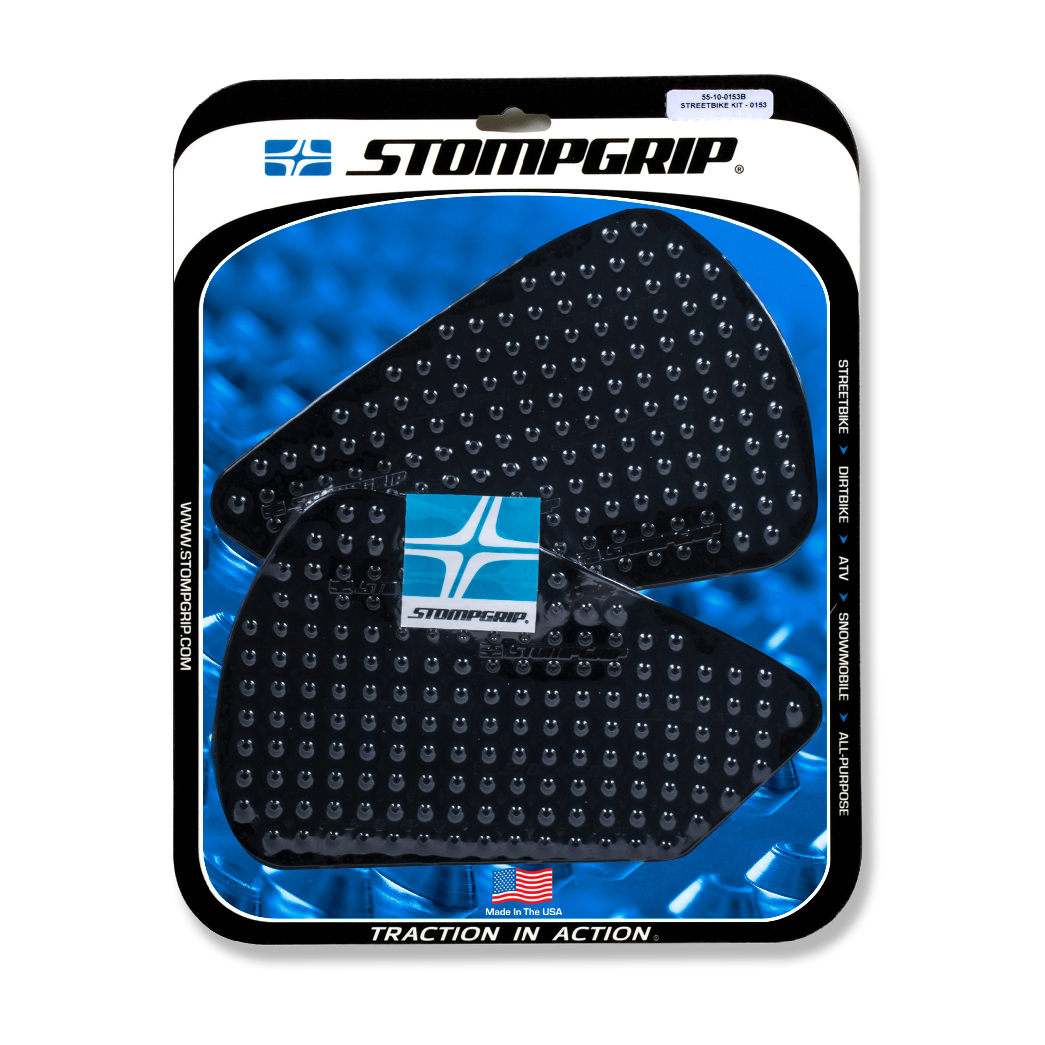 Stompgrip Traction Pads black, for BMW R1200GS, 2017-2018, R1250GS, 2019-2024