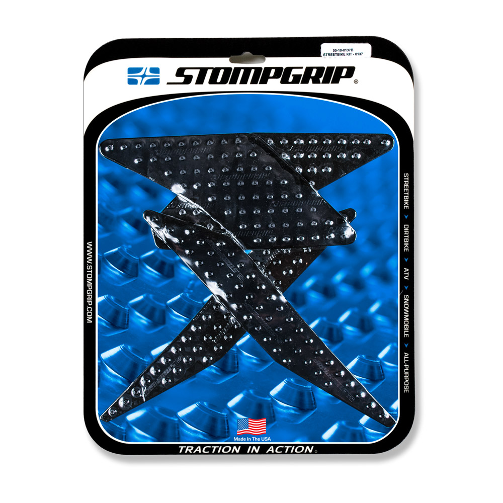 Stompgrip black, Volcano, for Kawasaki Z125, 2018-2020
