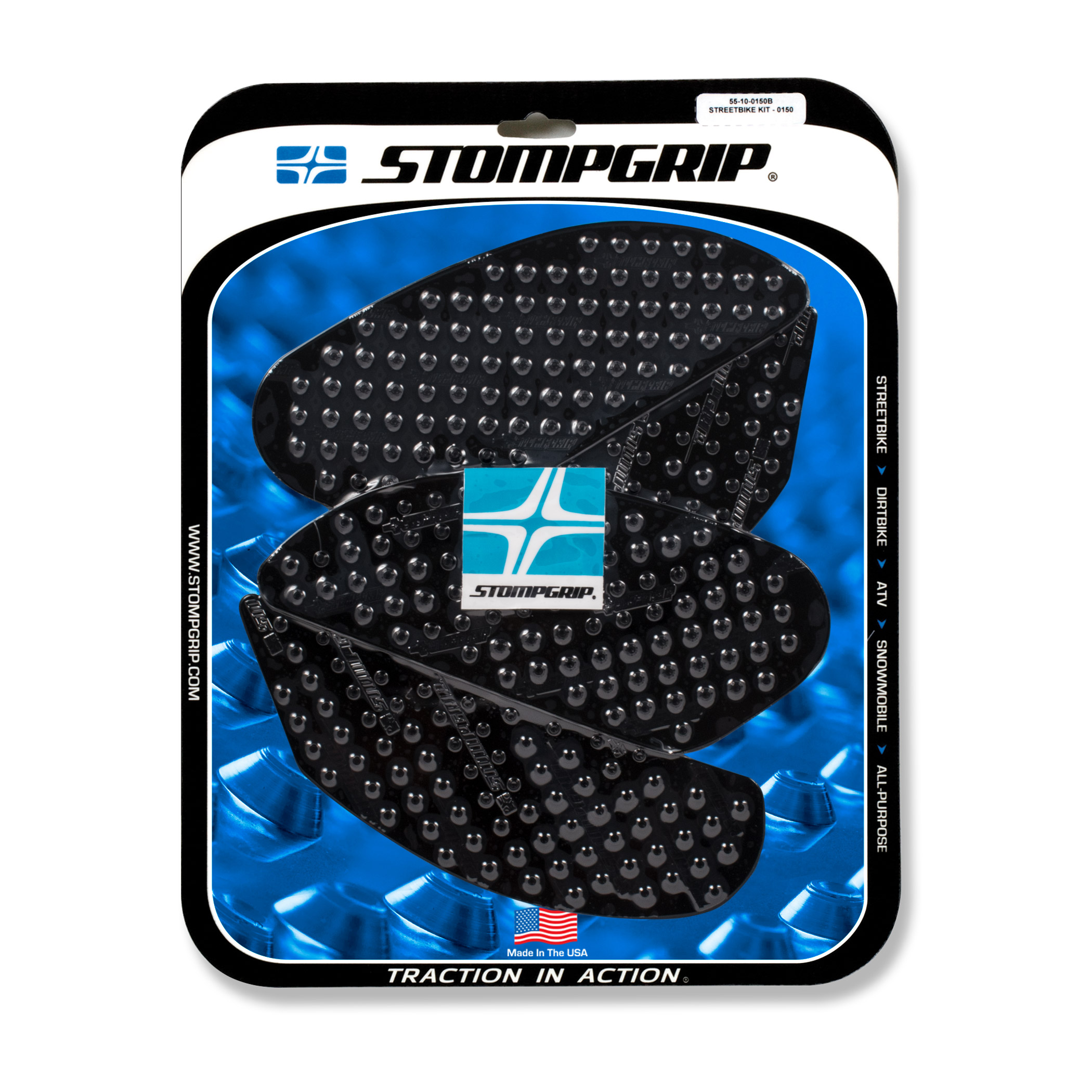 Stompgrip Traction Pads black, for Kawasaki Ninja H2 SX (SE), 2018-2025
