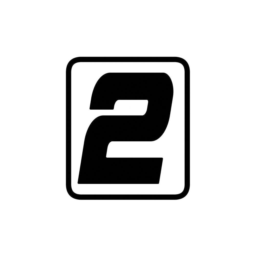 Barracuda Racing Number Sticker "2"