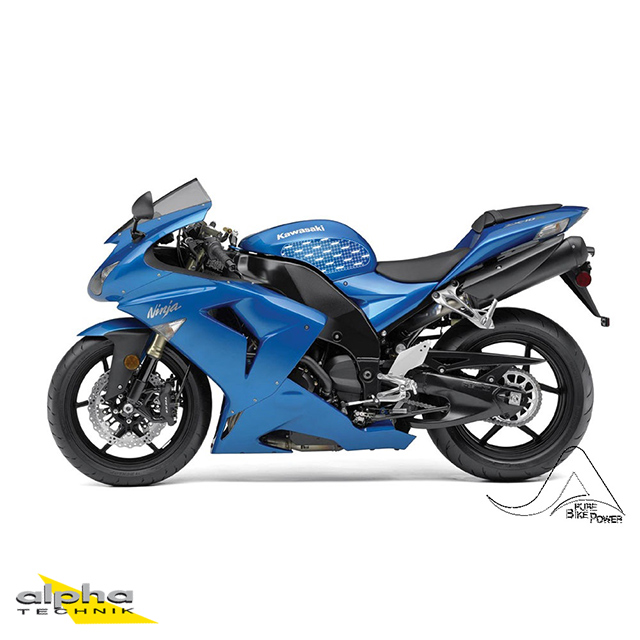Stompgrip clear, Volcano, for Kawasaki ZX10R Ninja, 2004-2007