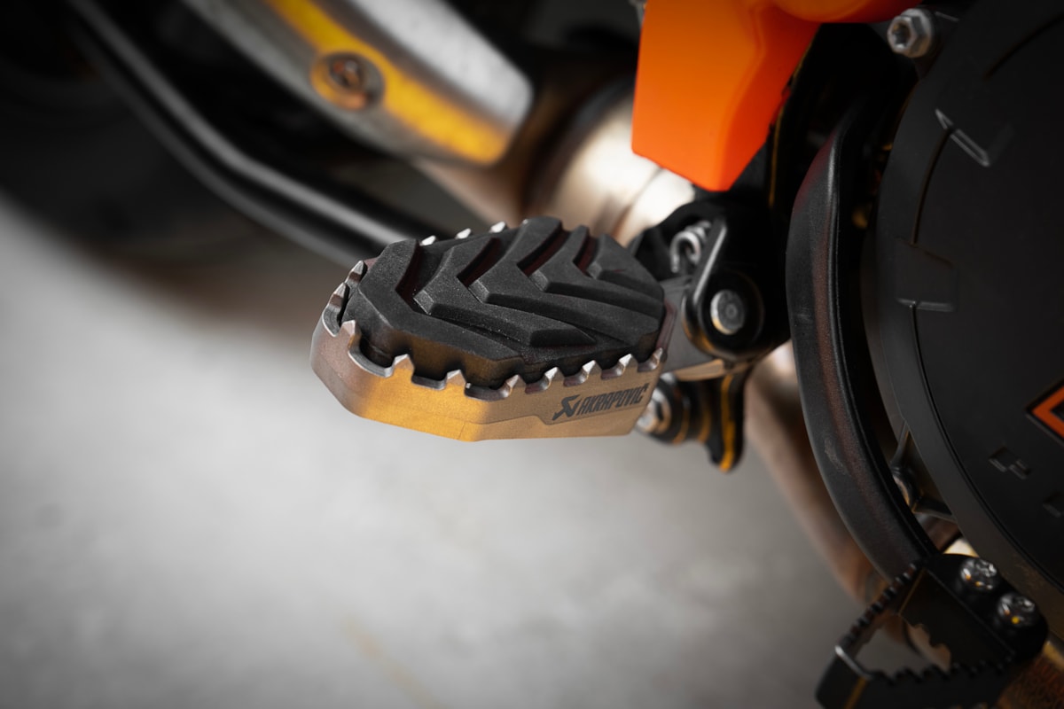 Akrapovic Adventure footrest Titanium for KTM, Husqvarna and GasGas Models