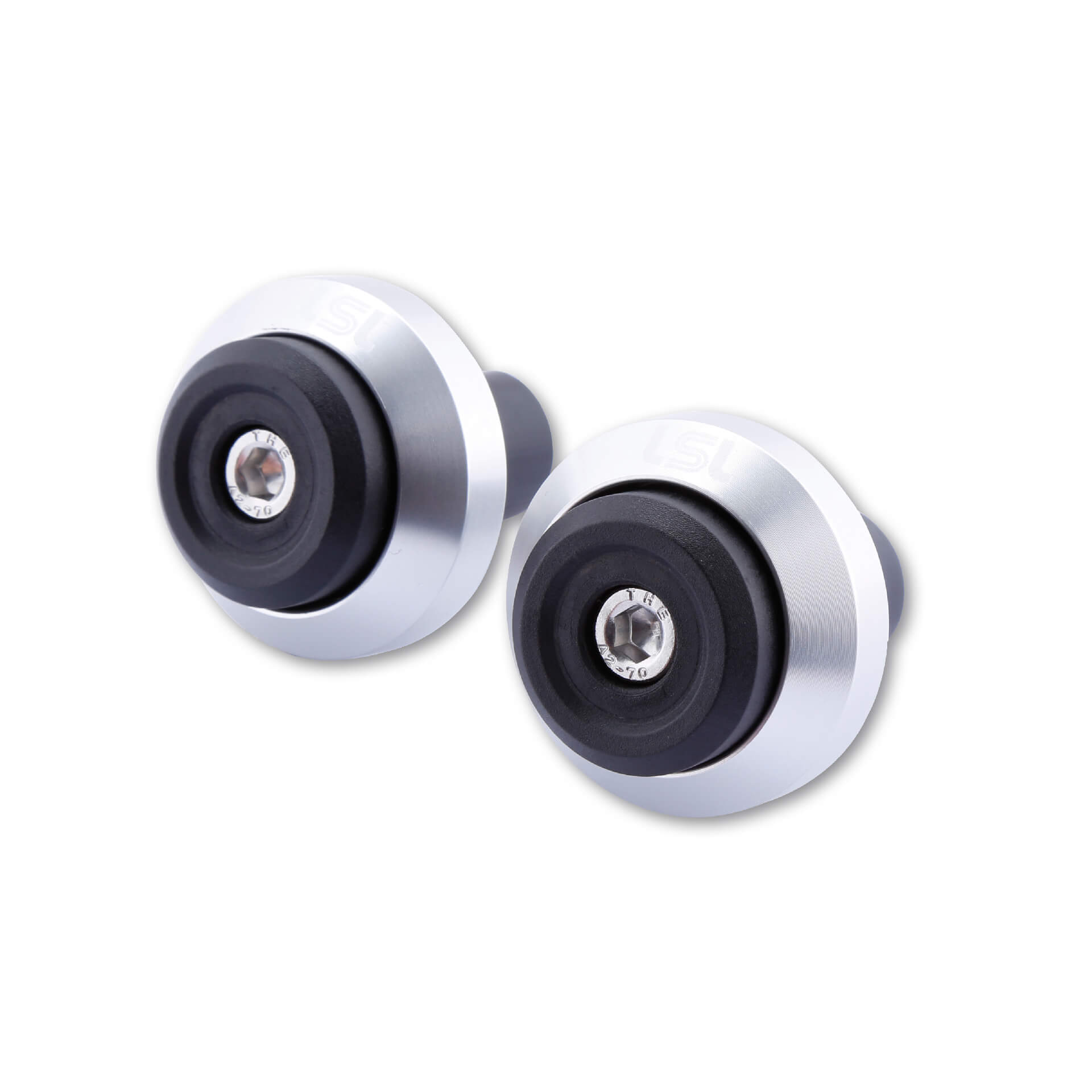 LSL handlebargewicht GONIA, Aluminium, with LSL logo, for handlebars with 14mm and 18mm inner diameter, silver