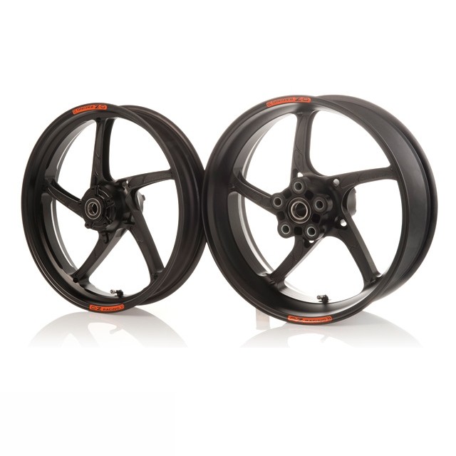 OZ Piega R Aluminium rear in matt black for Kawasaki ZX10R Ninja, 2011-2024 and ZX10RR Ninja, 2016-2019 and ZX10R Ninja SE, 2018-2019
